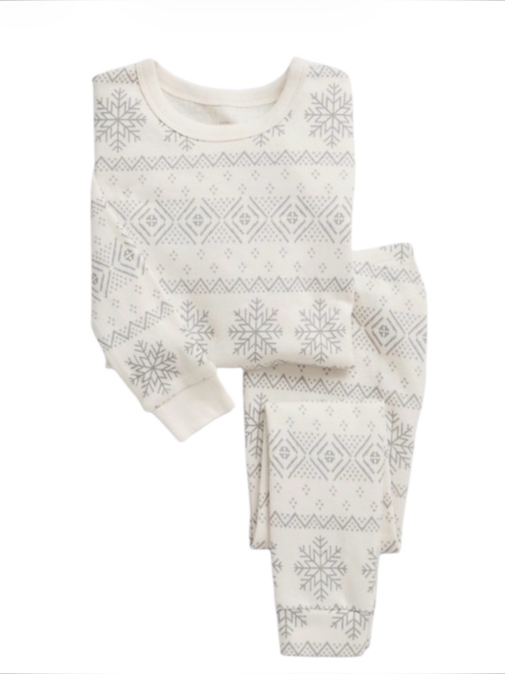 GAP Fair Isle Print Organic Pyjama Set